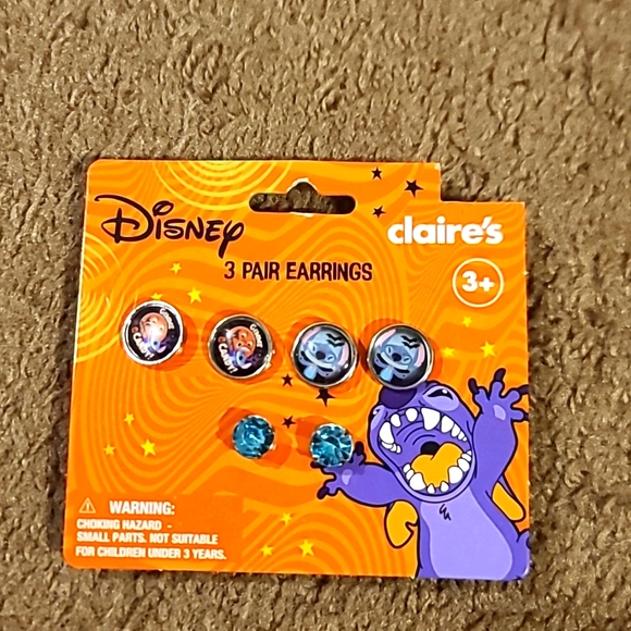 Claire's Other - Claire's disney stitch earrings set